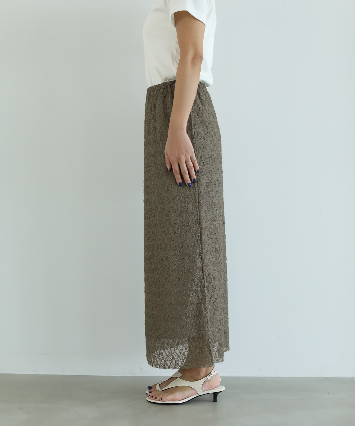 STYLE DELI「【selection】日本製ストレッチレースIラインスカート」|スカート|