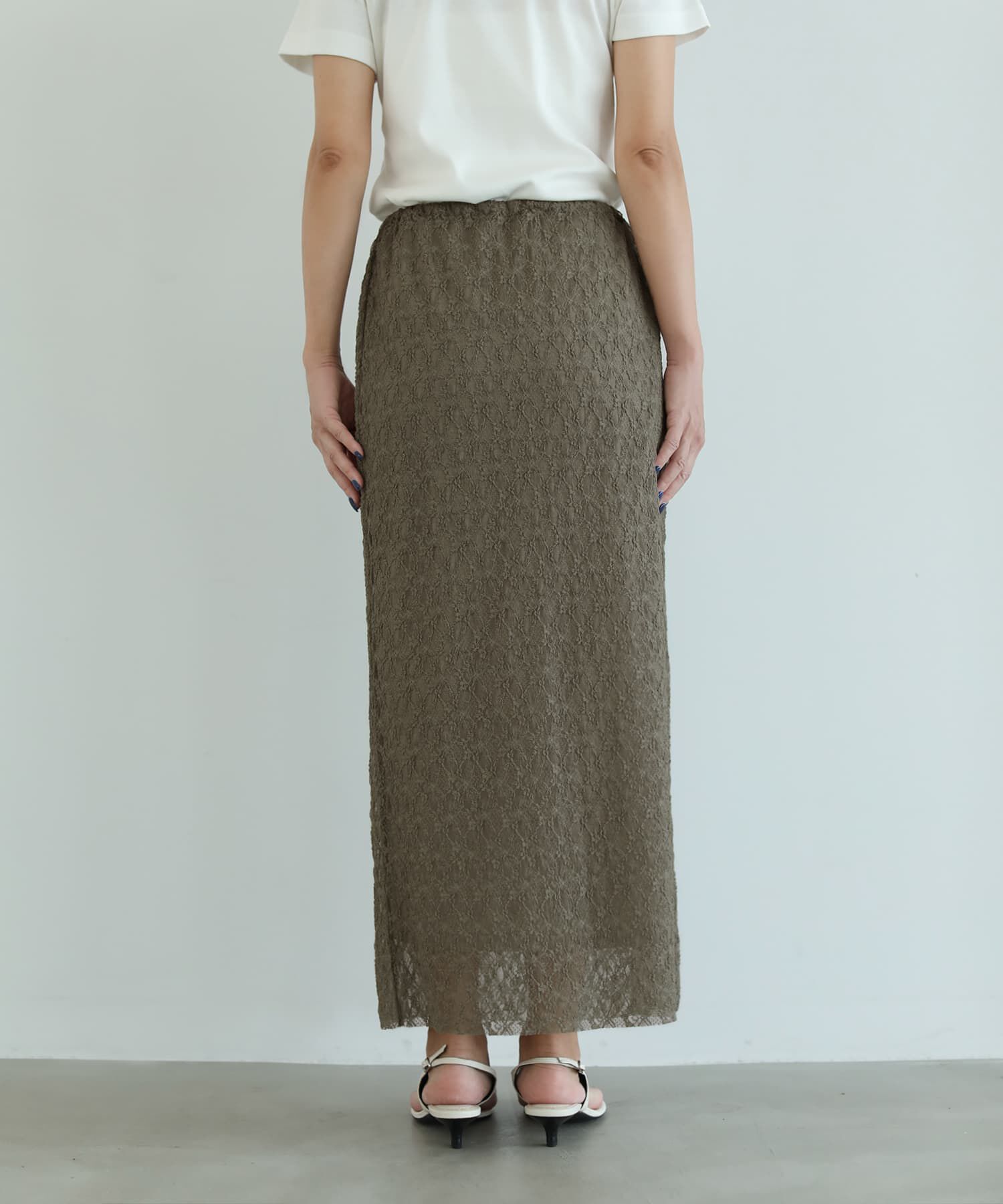 STYLE DELI「【selection】日本製ストレッチレースIラインスカート」|スカート|