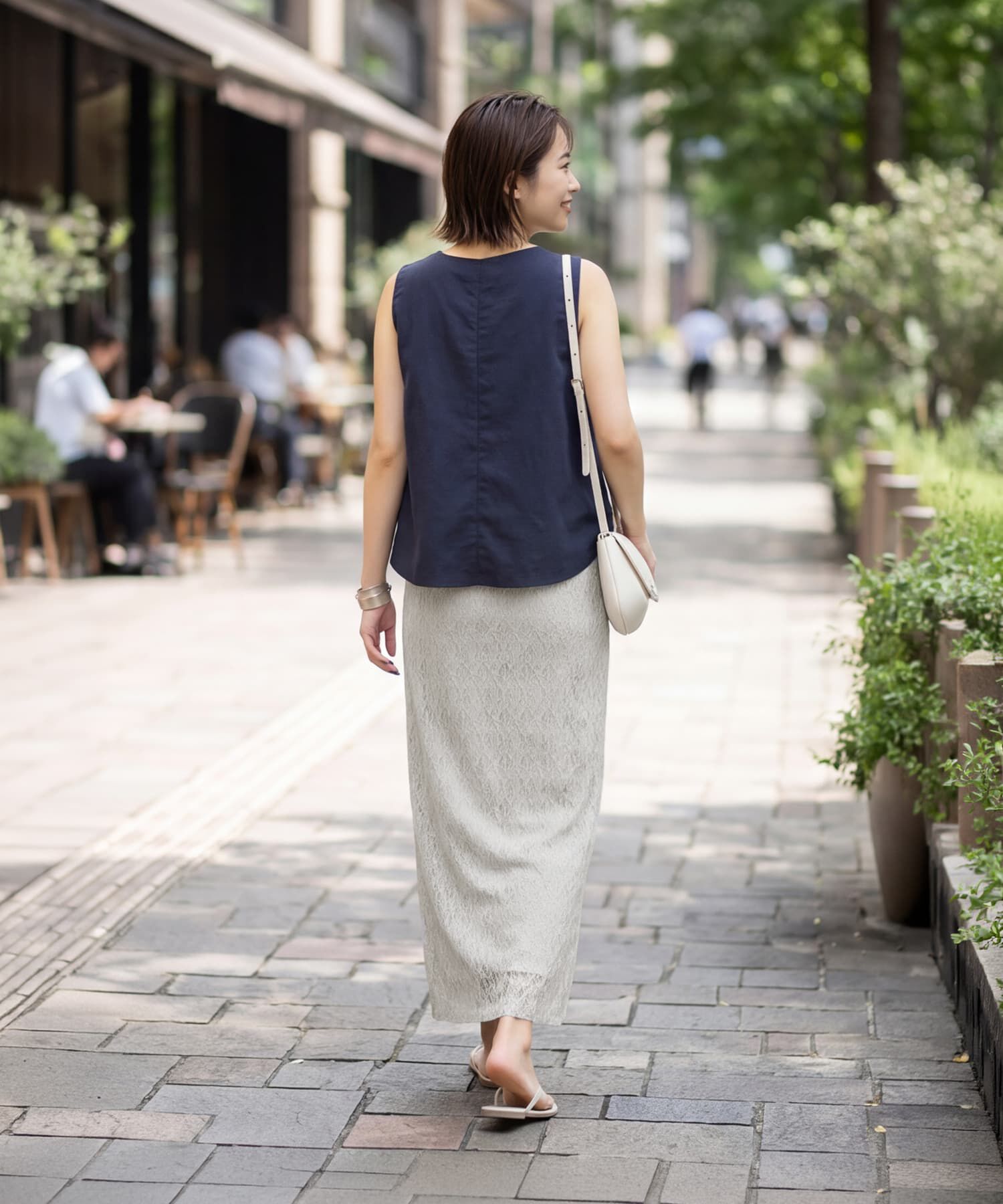 STYLE DELI「【selection】日本製ストレッチレースIラインスカート」|スカート|