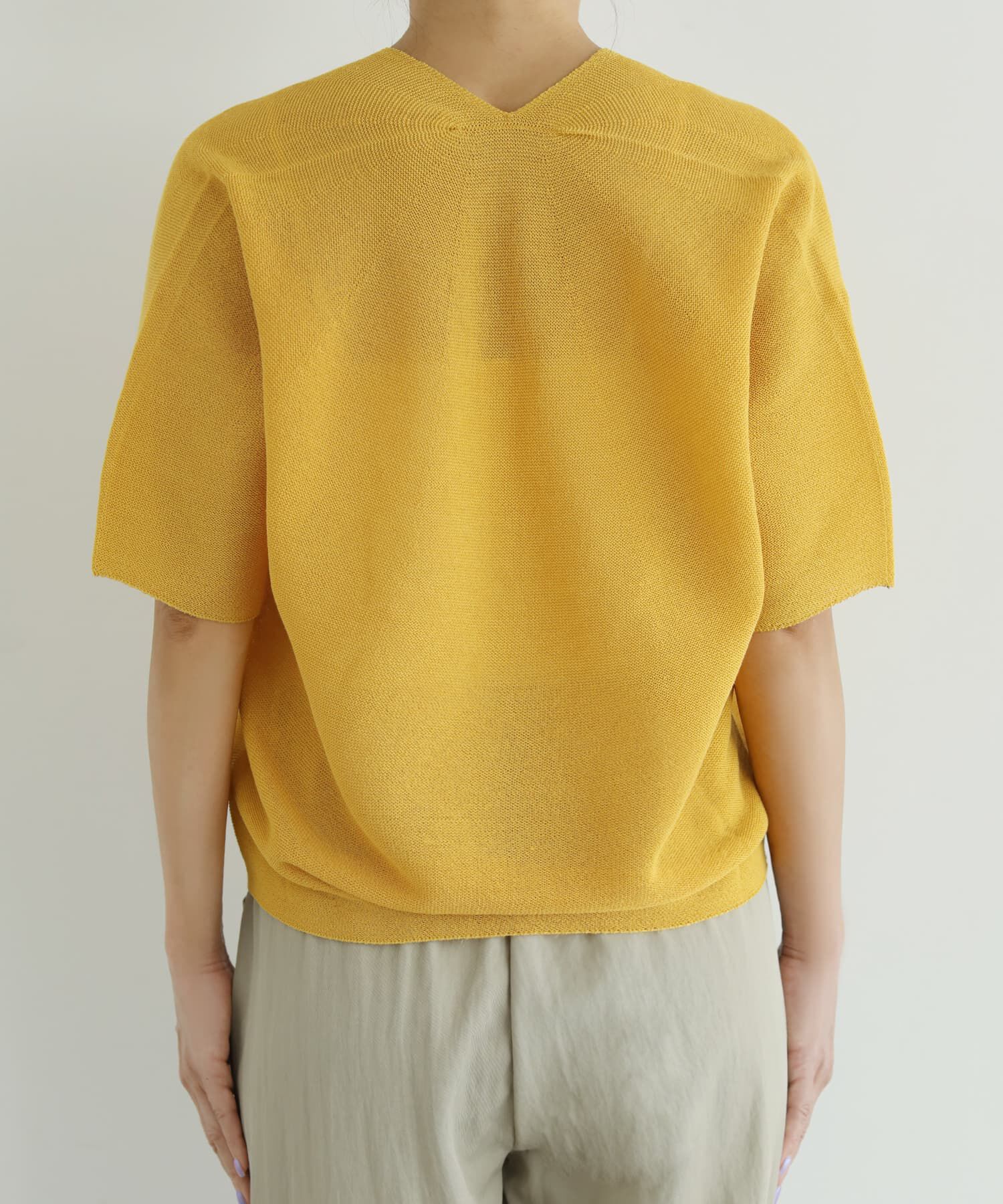 STYLE DELI「【LUXE】麻混リラックスVネックニットトップス」|Tシャツ・カットソー|
