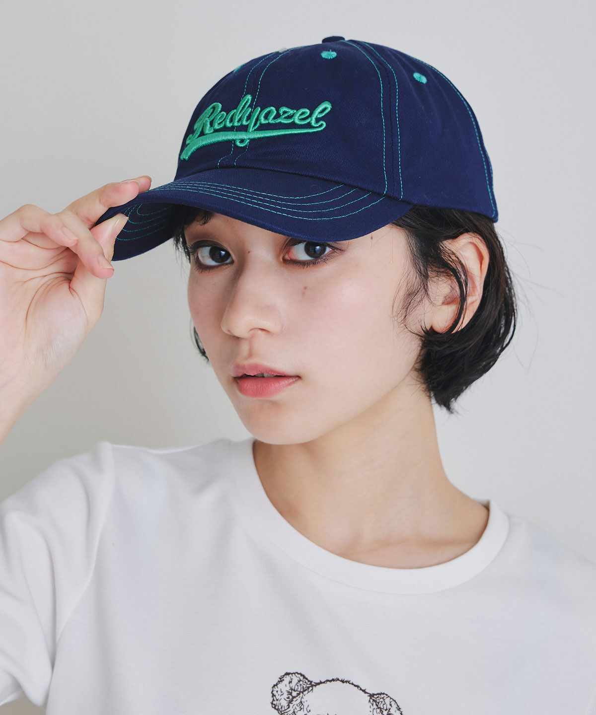 REDYAZEL「バイカラーベースボールキャップ」|その他|ネイビー