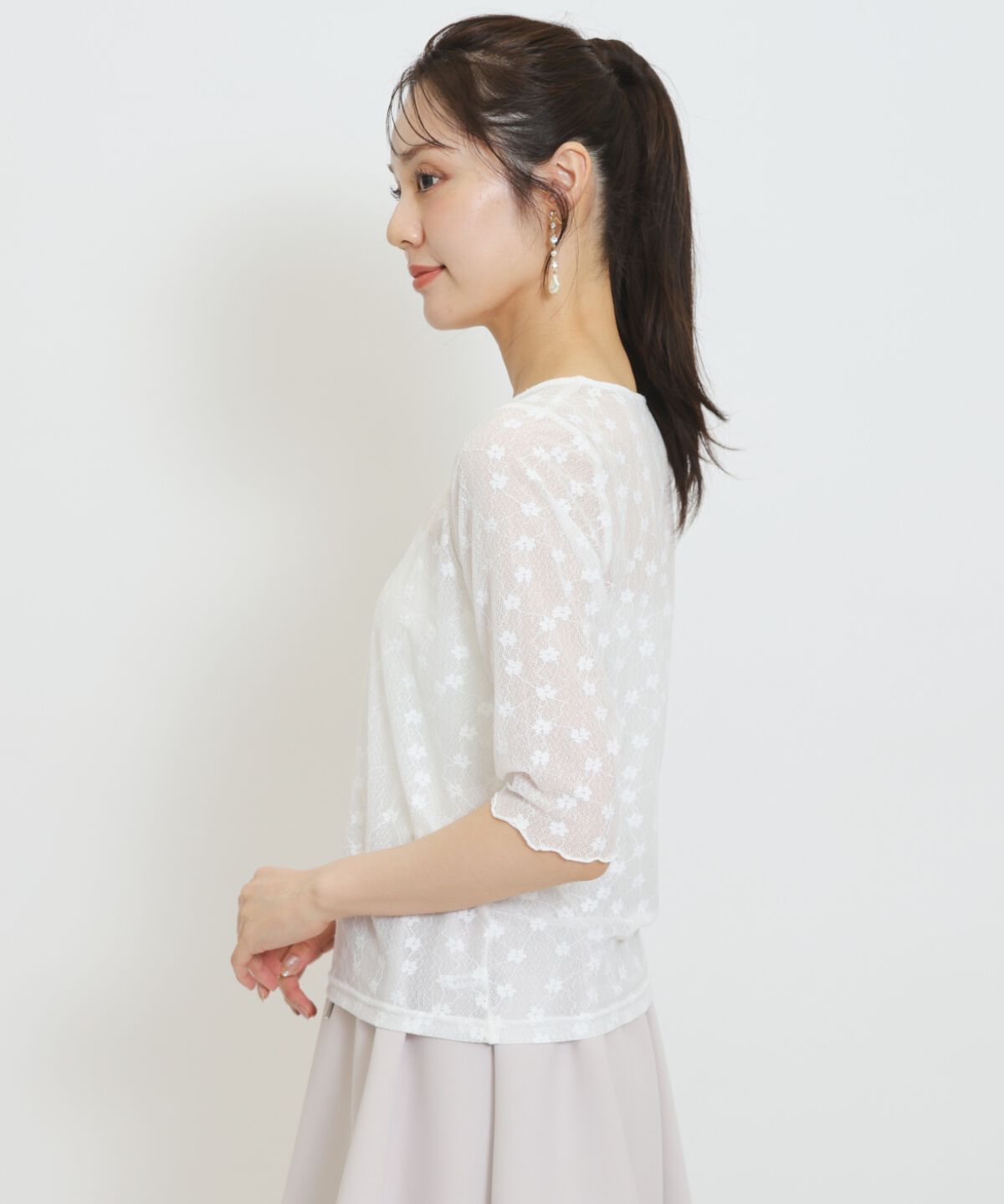 WILLSELECTION「クルーネックレースインナートップス」|Tシャツ・カットソー|