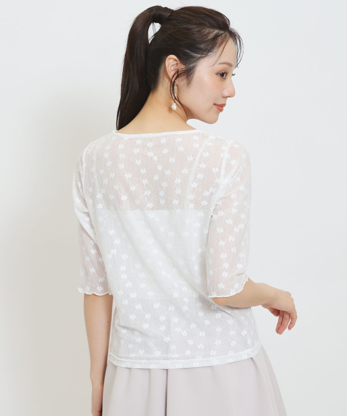 WILLSELECTION「クルーネックレースインナートップス」|Tシャツ・カットソー|