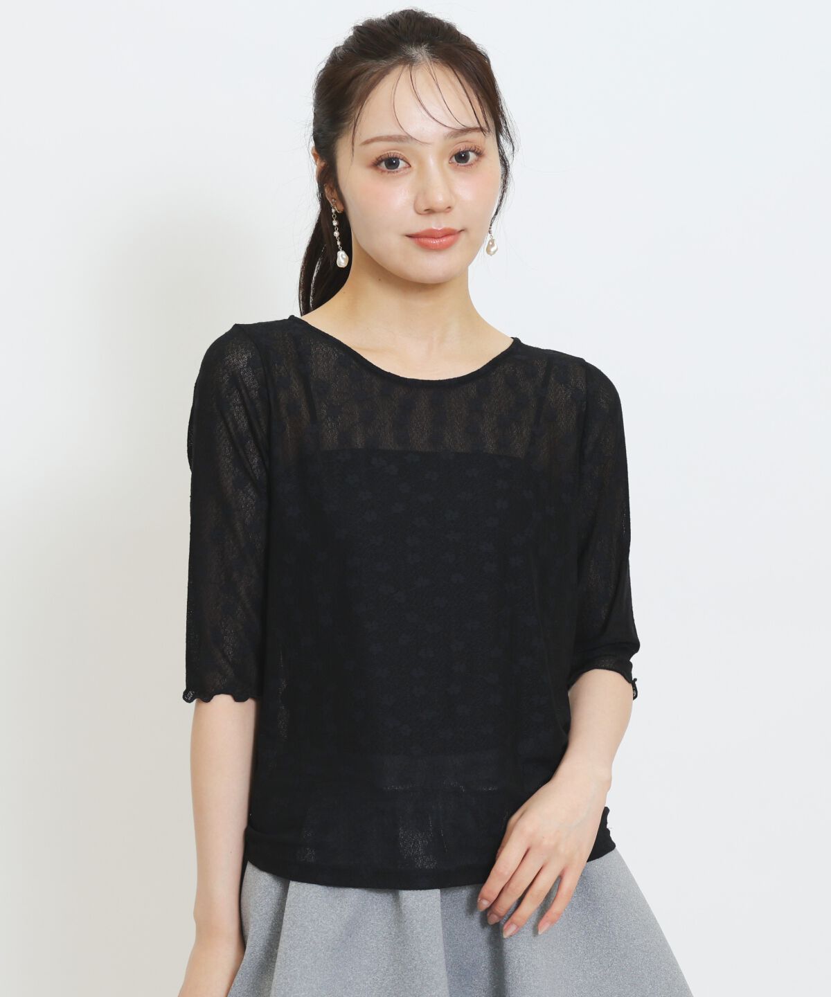 WILLSELECTION「クルーネックレースインナートップス」|Tシャツ・カットソー|