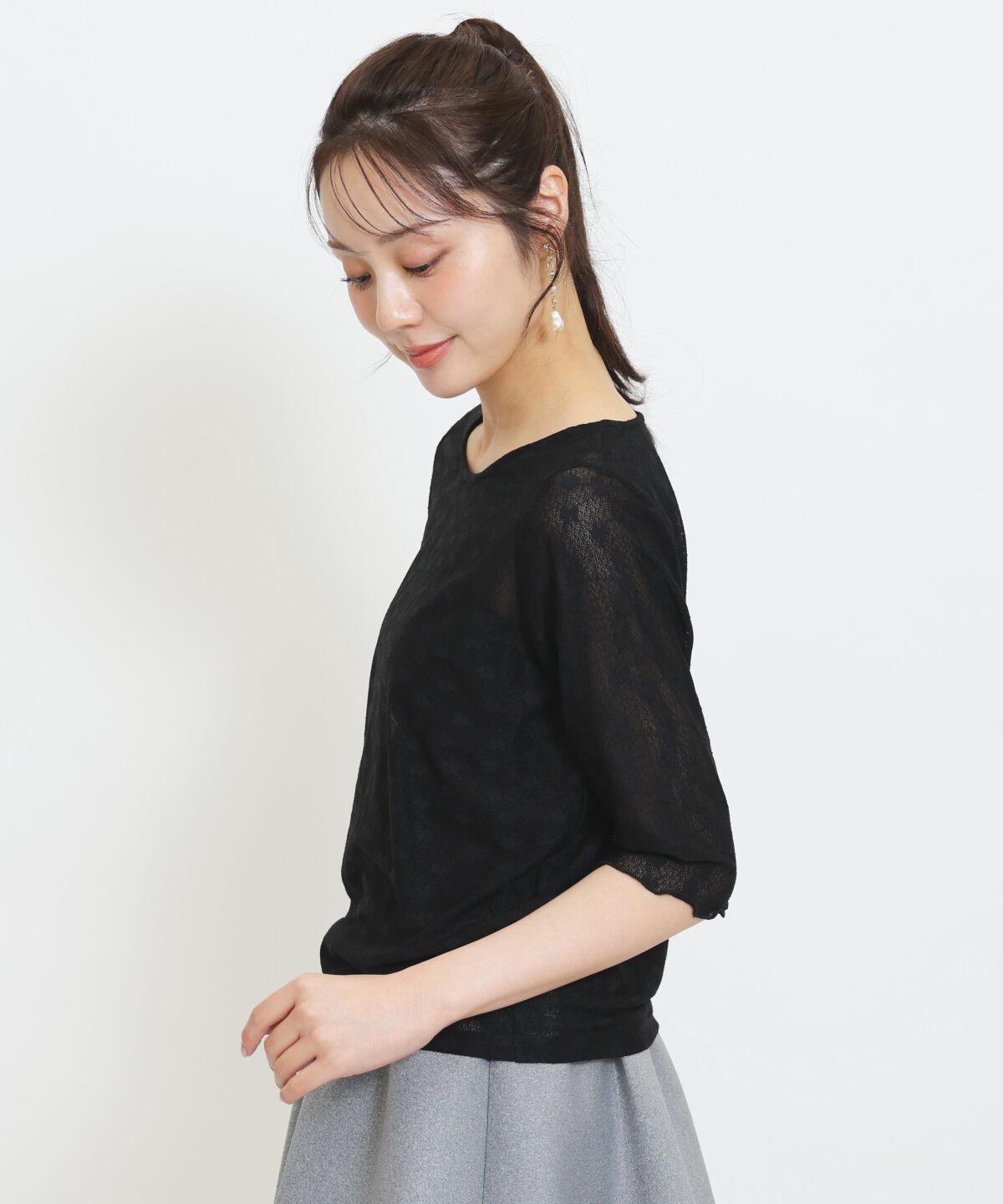 WILLSELECTION「クルーネックレースインナートップス」|Tシャツ・カットソー|