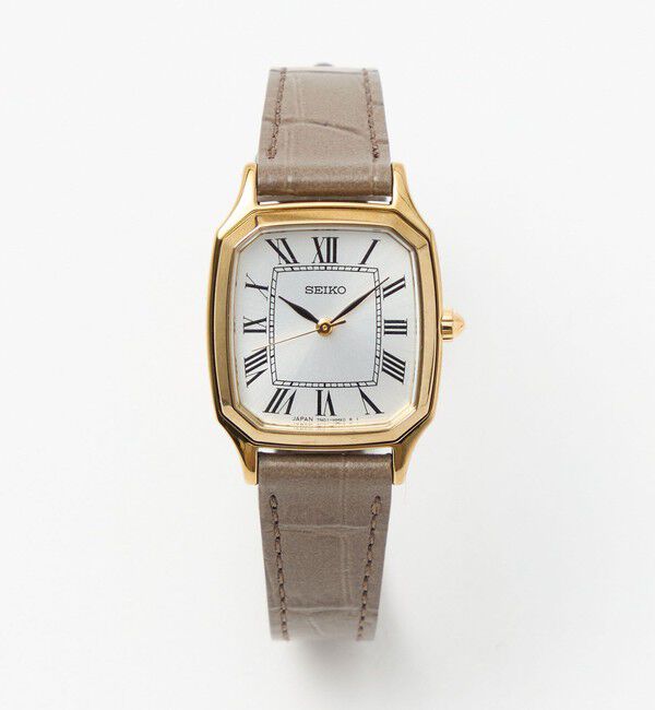 UNITED ARROWS「【別注】＜SEIKO＞スクエア レザー 腕時計2」|腕時計|MD.GRAY