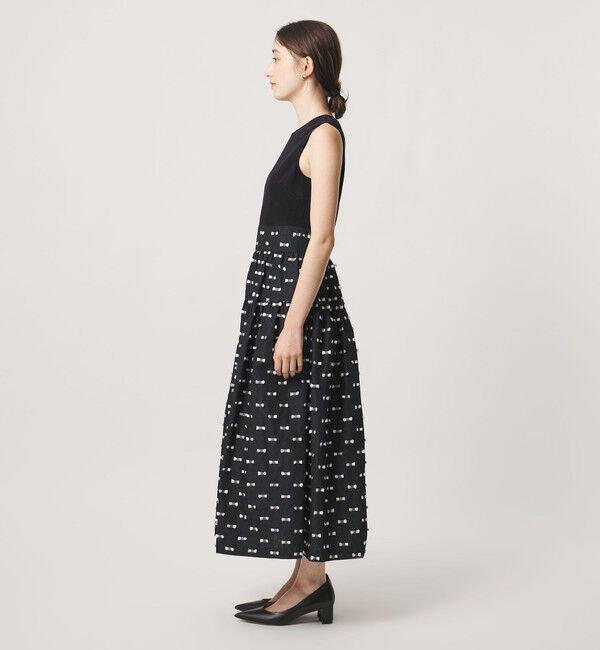 UNITED ARROWS「ドットリボン カットジャガード ワンピース ‐ウォッシャブル‐」|ワンピース|
