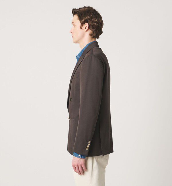 UNITED ARROWS「ギャバジン ダブル 4ボタン ブレザー SーMODEL」|テーラードジャケット|