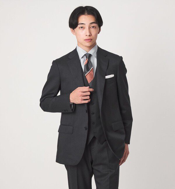 UNITED ARROWS green label relaxing「コットン ヘリンボーン ワイドカラー ドレスシャツ -形態安定-」|シャツ・ブラウス|