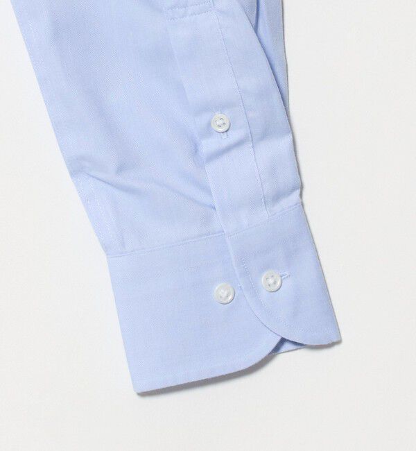 UNITED ARROWS green label relaxing「コットン ヘリンボーン ワイドカラー ドレスシャツ -形態安定-」|シャツ・ブラウス|