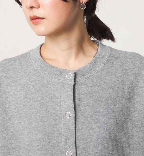 UNITED ARROWS green label relaxing「【WEB限定】＜at ease＞ダブルフェイス クルーネック カットソー カーディガン」|カーディガン|