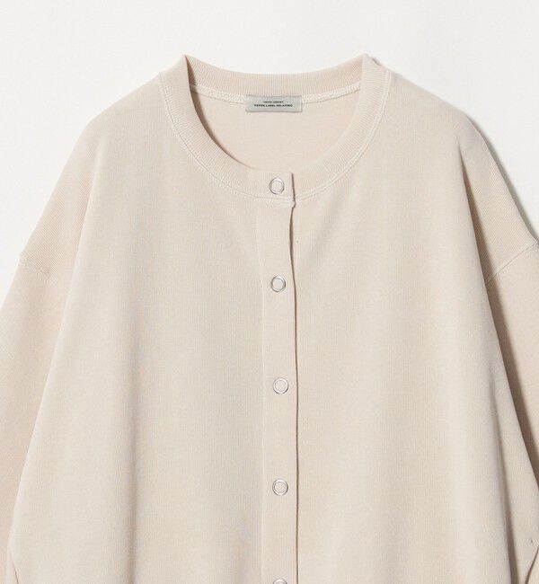 UNITED ARROWS green label relaxing「【WEB限定】＜at ease＞ダブルフェイス クルーネック カットソー カーディガン」|カーディガン|