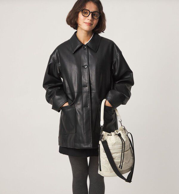 UNITED ARROWS green label relaxing「【WEB限定】＜PARTE＞キルティング ドロストバッグ / ショルダーバッグ はっ水」|ショルダー・メッセンジャー|