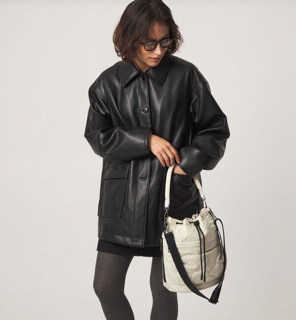 UNITED ARROWS green label relaxing「【WEB限定】＜PARTE＞キルティング ドロストバッグ / ショルダーバッグ はっ水」|ショルダー・メッセンジャー|