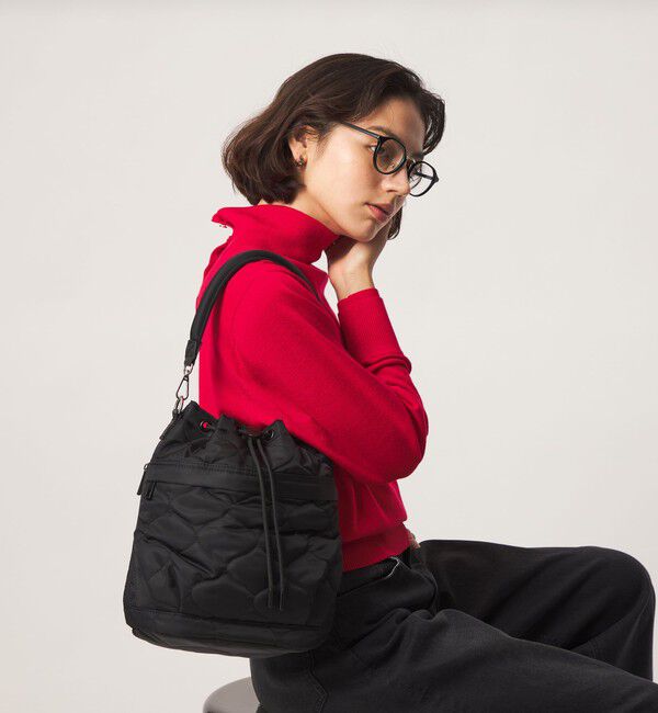 UNITED ARROWS green label relaxing「【WEB限定】＜PARTE＞キルティング ドロストバッグ / ショルダーバッグ はっ水」|ショルダー・メッセンジャー|