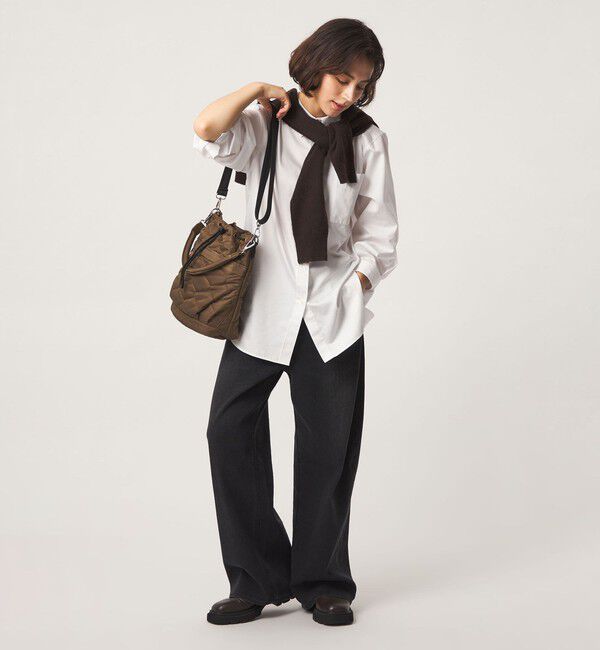 UNITED ARROWS green label relaxing「【WEB限定】＜PARTE＞キルティング ドロストバッグ / ショルダーバッグ はっ水」|ショルダー・メッセンジャー|