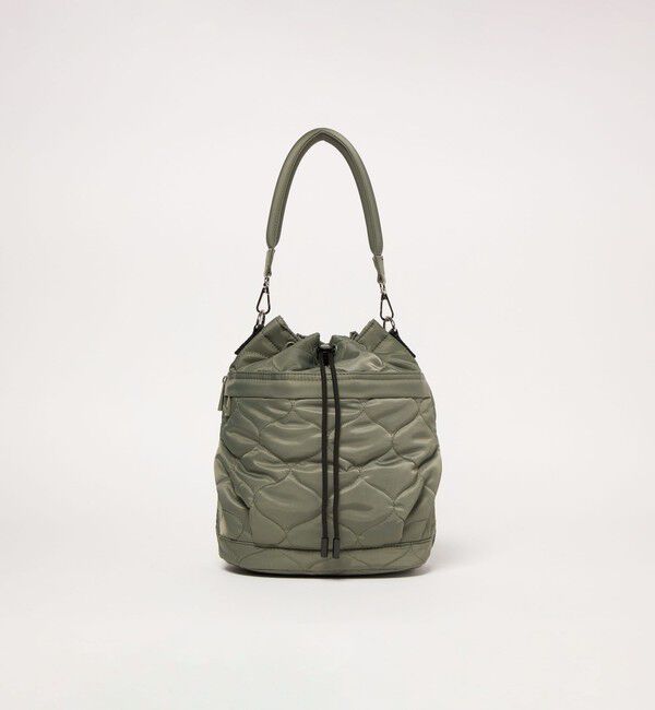 UNITED ARROWS green label relaxing「【WEB限定】＜PARTE＞キルティング ドロストバッグ / ショルダーバッグ はっ水」|ショルダー・メッセンジャー|OLIVE