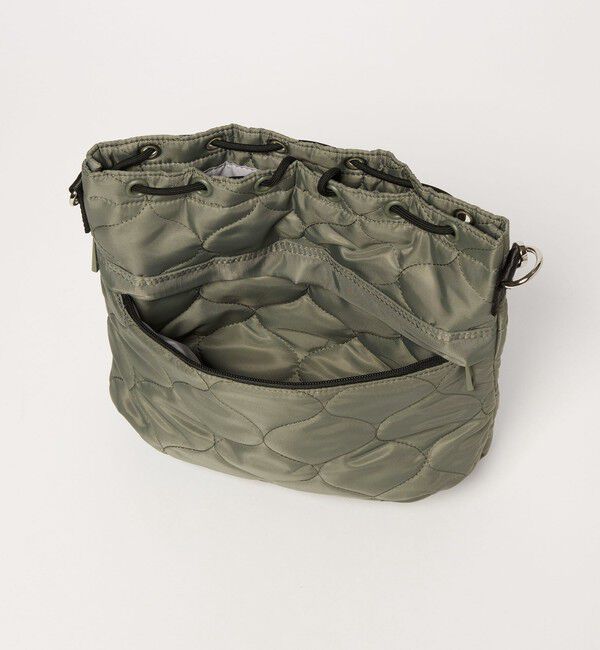 UNITED ARROWS green label relaxing「【WEB限定】＜PARTE＞キルティング ドロストバッグ / ショルダーバッグ はっ水」|ショルダー・メッセンジャー|