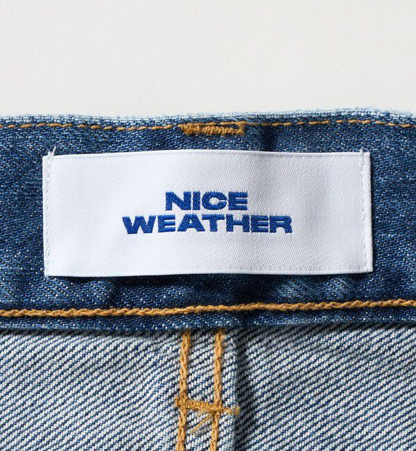 NICE WEATHER「＜NICE WEATHER＞5P ワイドストレート デニムパンツ」|デニム|