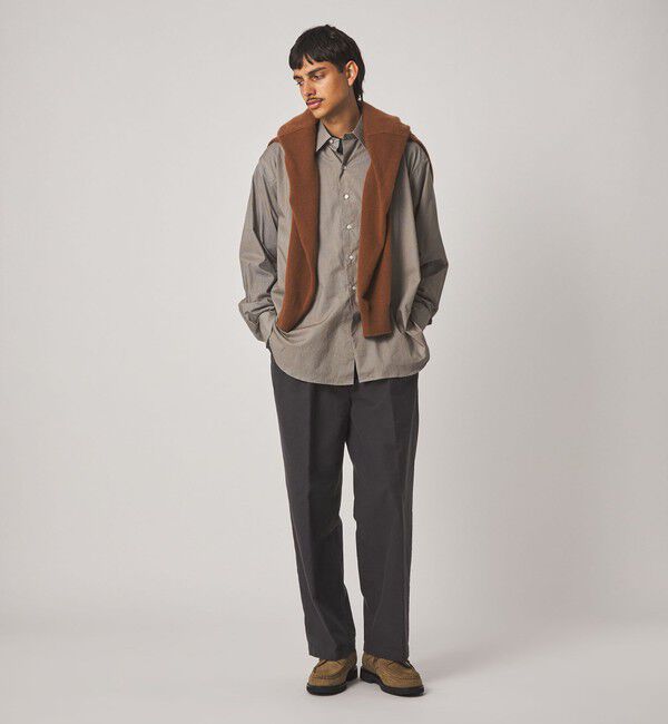 STEVEN ALAN「＜Steven Alan＞ ライトモールスキン イン ツープリーツ ドレス トラウザーズ II」|スラックス|