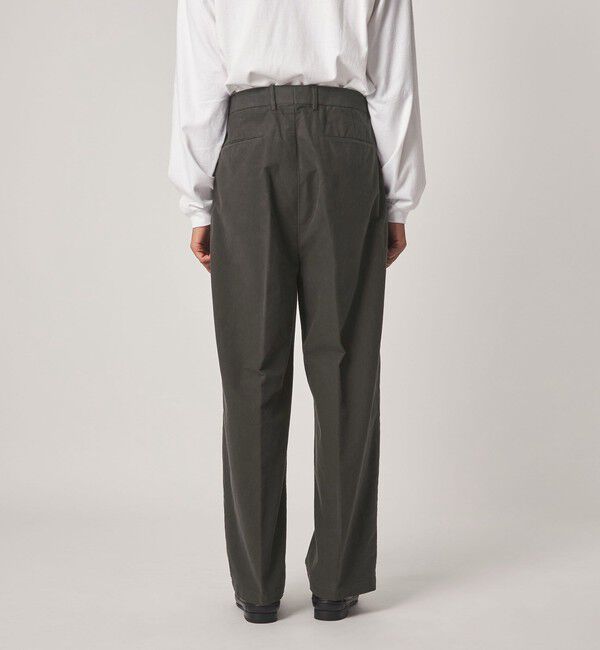 STEVEN ALAN「＜Steven Alan＞ ライトモールスキン イン ツープリーツ ドレス トラウザーズ II」|スラックス|