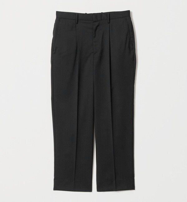 BEAUTY&YOUTH UNITED ARROWS「ウールブレンド 1プリーツ テーパード スラックス NO.9 ウォッシャブル」|チノ|