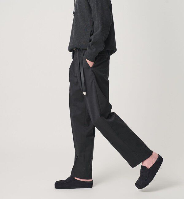 BEAUTY&YOUTH UNITED ARROWS「ウールブレンド 1プリーツ テーパード スラックス NO.9 ウォッシャブル」|チノ|