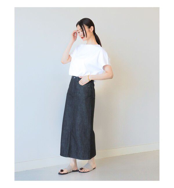BEAMS SELECTION for WOMEN「ATON / スビンコットン キャップスリーブ Tシャツ」|Tシャツ・カットソー|