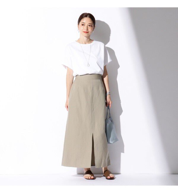 BEAMS SELECTION for WOMEN「ATON / スビンコットン キャップスリーブ Tシャツ」|Tシャツ・カットソー|