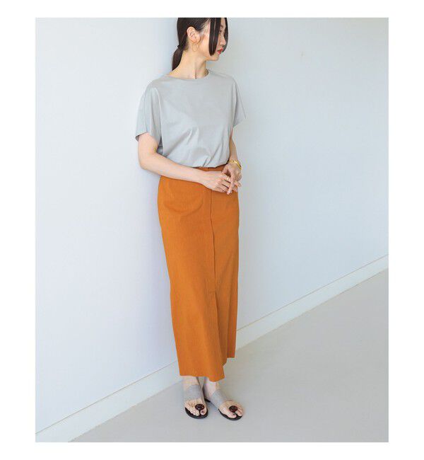 BEAMS SELECTION for WOMEN「ATON / スビンコットン キャップスリーブ Tシャツ」|Tシャツ・カットソー|