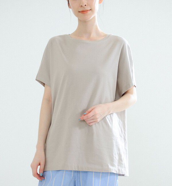 BEAMS SELECTION for WOMEN「ATON / スビンコットン キャップスリーブ Tシャツ」|Tシャツ・カットソー|