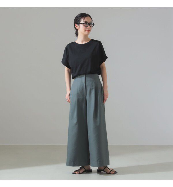 BEAMS SELECTION for WOMEN「ATON / スビンコットン キャップスリーブ Tシャツ」|Tシャツ・カットソー|