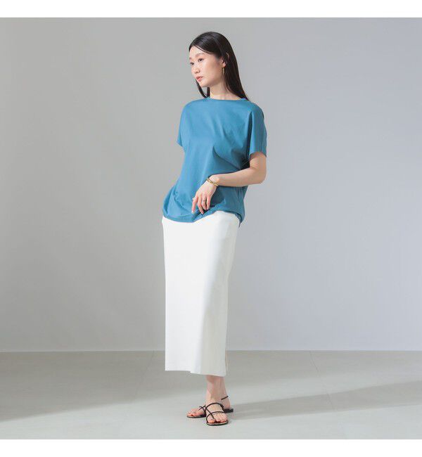 BEAMS SELECTION for WOMEN「ATON / スビンコットン キャップスリーブ Tシャツ」|Tシャツ・カットソー|
