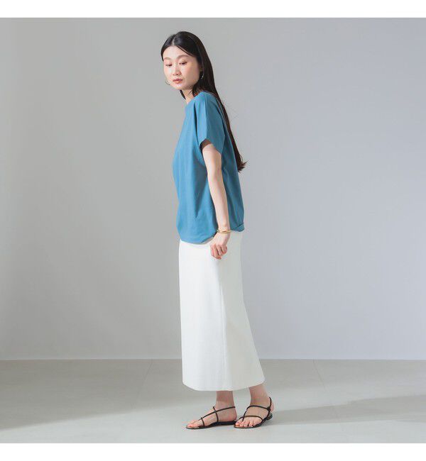 BEAMS SELECTION for WOMEN「ATON / スビンコットン キャップスリーブ Tシャツ」|Tシャツ・カットソー|