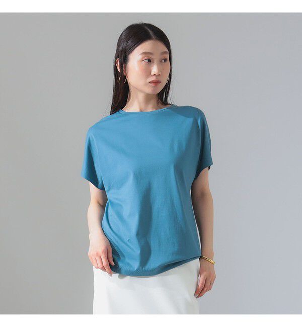 BEAMS SELECTION for WOMEN「ATON / スビンコットン キャップスリーブ Tシャツ」|Tシャツ・カットソー|