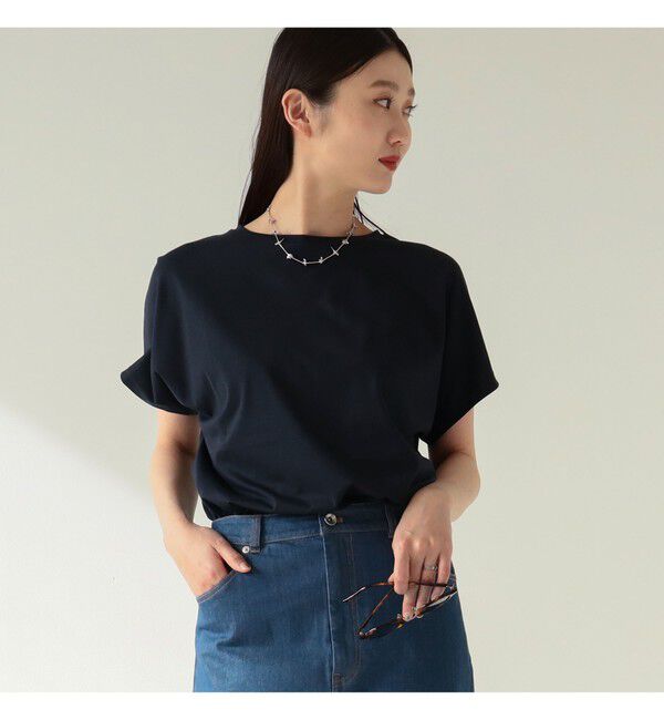 BEAMS SELECTION for WOMEN「ATON / スビンコットン キャップスリーブ Tシャツ」|Tシャツ・カットソー|