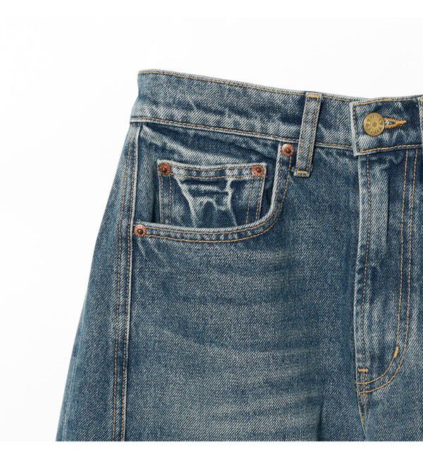 BEAMS SELECTION for WOMEN「B SIDES / RELAXED CUFFED LASSO デニムパンツ VISTA BLUE」|デニム|