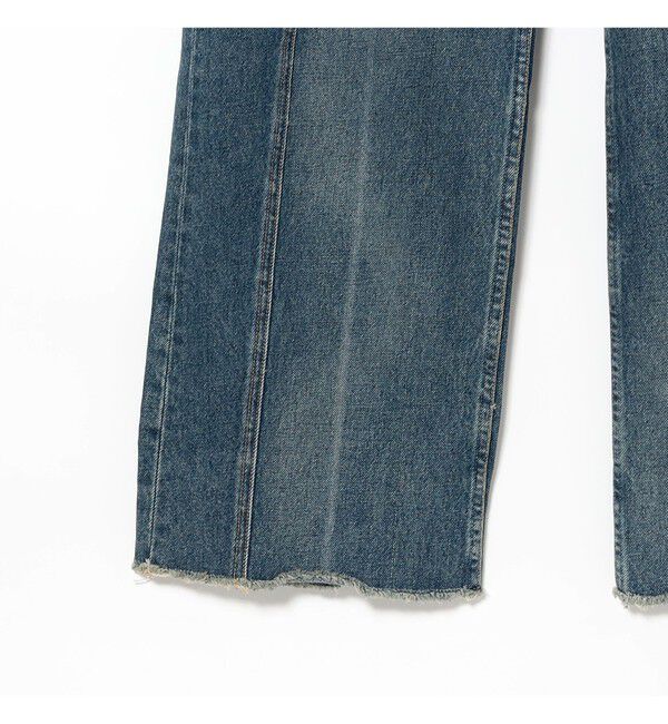 BEAMS SELECTION for WOMEN「B SIDES / RELAXED CUFFED LASSO デニムパンツ VISTA BLUE」|デニム|