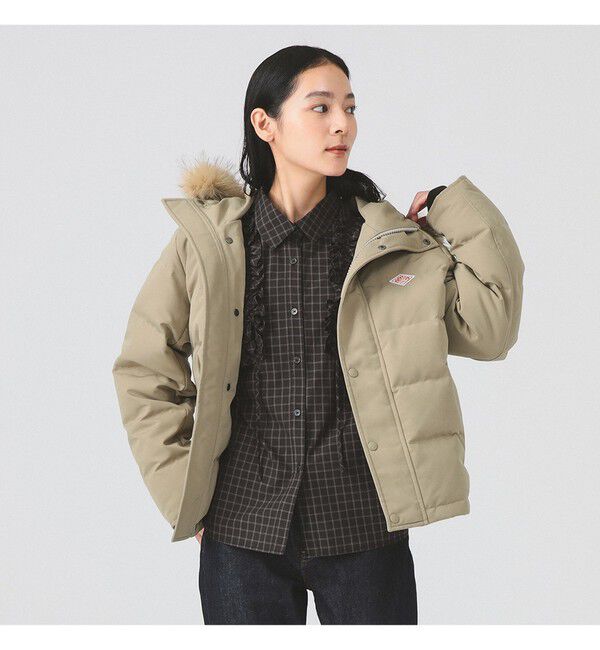 BEAMS SELECTION for WOMEN「DANTON / FAKE FUR HOODED DOWN JACKET 25AW」|ダウン|