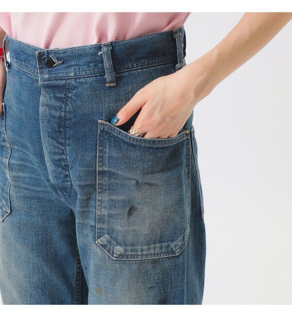 BEAMS SELECTION for WOMEN「【別注】BUZZ RICKSON'S / USN デニム トラウザーズ」|チノ|