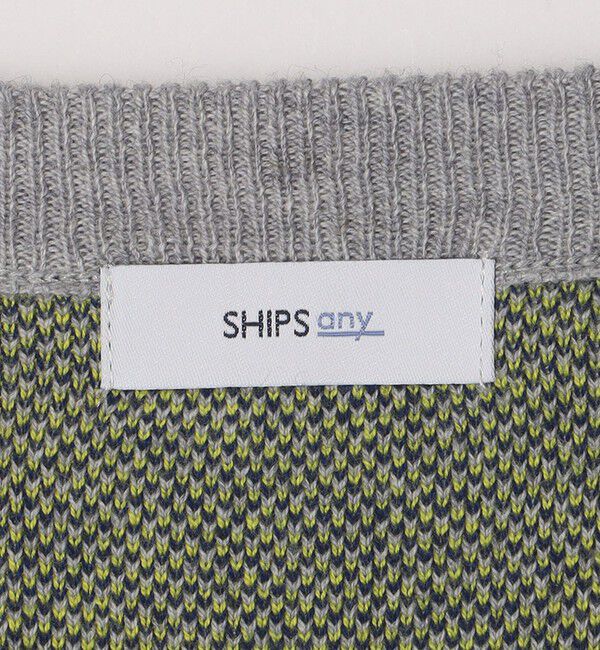 SHIPS any「SHIPS any: 〈手洗い可能〉コットン カシミヤ パターン スウェットライク ニット◇」|ニット・セーター|