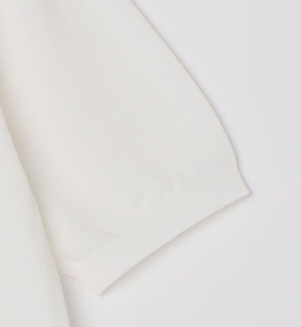 SHIPS「SHIPS:〈接触冷感〉 ICE COTTON クルーネック ショート スリーブ ニット Tシャツ」|ニット・セーター|