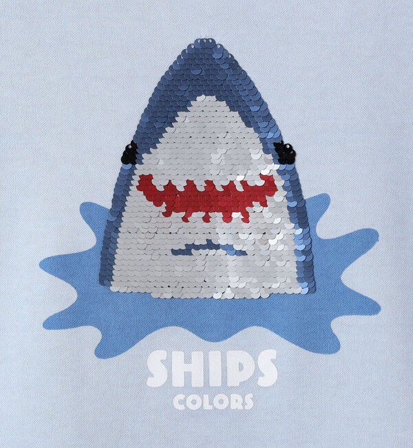 SHIPS Colors 「SHIPS Colors:100～130cm /〈手洗い可能〉スパンコール 刺繍 Tシャツ◇」|Tシャツ・カットソー|