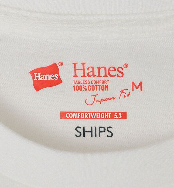 SHIPS「HANES&times;SHIPS: 別注New Japan Fit 2P パック Tシャツ(2枚組)」|Tシャツ・カットソー|