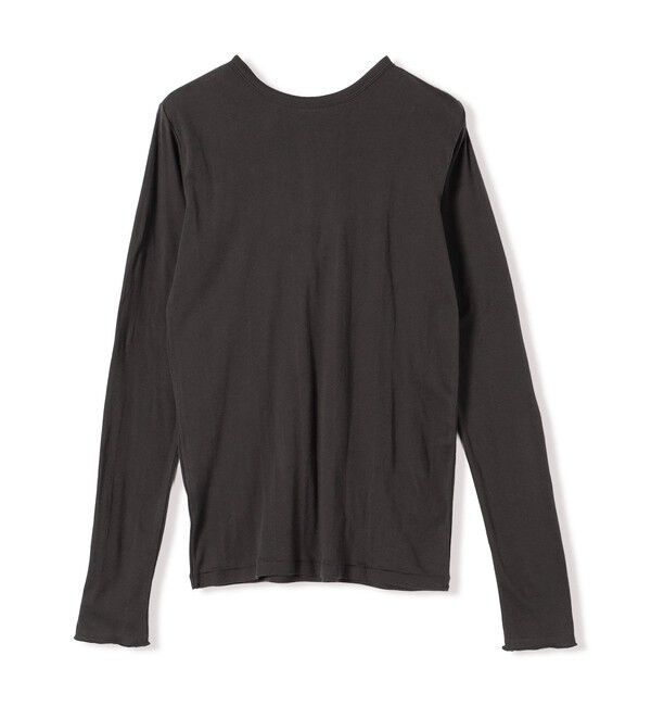 SHIPS for women「【SHIPS別注】miller:シアー ヘンリー ネック ロング スリーブ TEE 26AW」|Tシャツ・カットソー|