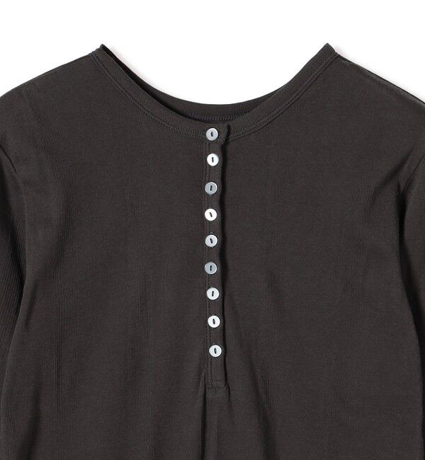 SHIPS for women「【SHIPS別注】miller:シアー ヘンリー ネック ロング スリーブ TEE 26AW」|Tシャツ・カットソー|