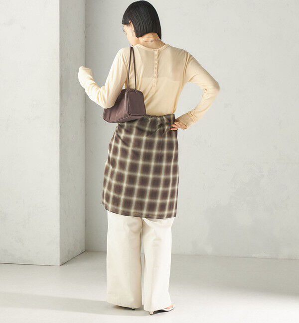 SHIPS for women「【SHIPS別注】miller:シアー ヘンリー ネック ロング スリーブ TEE 26AW」|Tシャツ・カットソー|