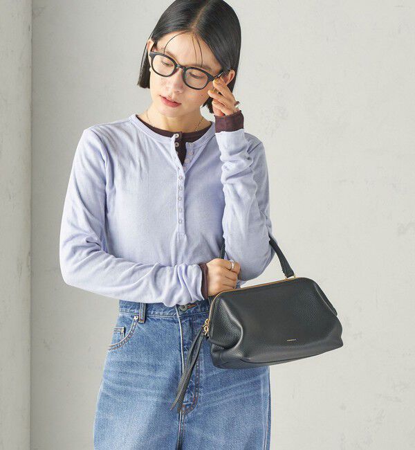 SHIPS for women「【SHIPS別注】miller:シアー ヘンリー ネック ロング スリーブ TEE 26AW」|Tシャツ・カットソー|