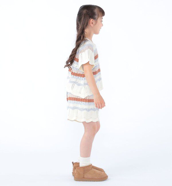 SHIPS KIDS「SHIPS KIDS:100～130cm/ニット レーストップス」|ニット・セーター|
