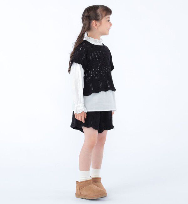 SHIPS KIDS「SHIPS KIDS:100～130cm/ニット レーストップス」|ニット・セーター|